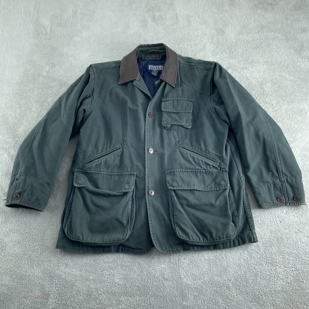 Lands' End Green Military Field Jacket